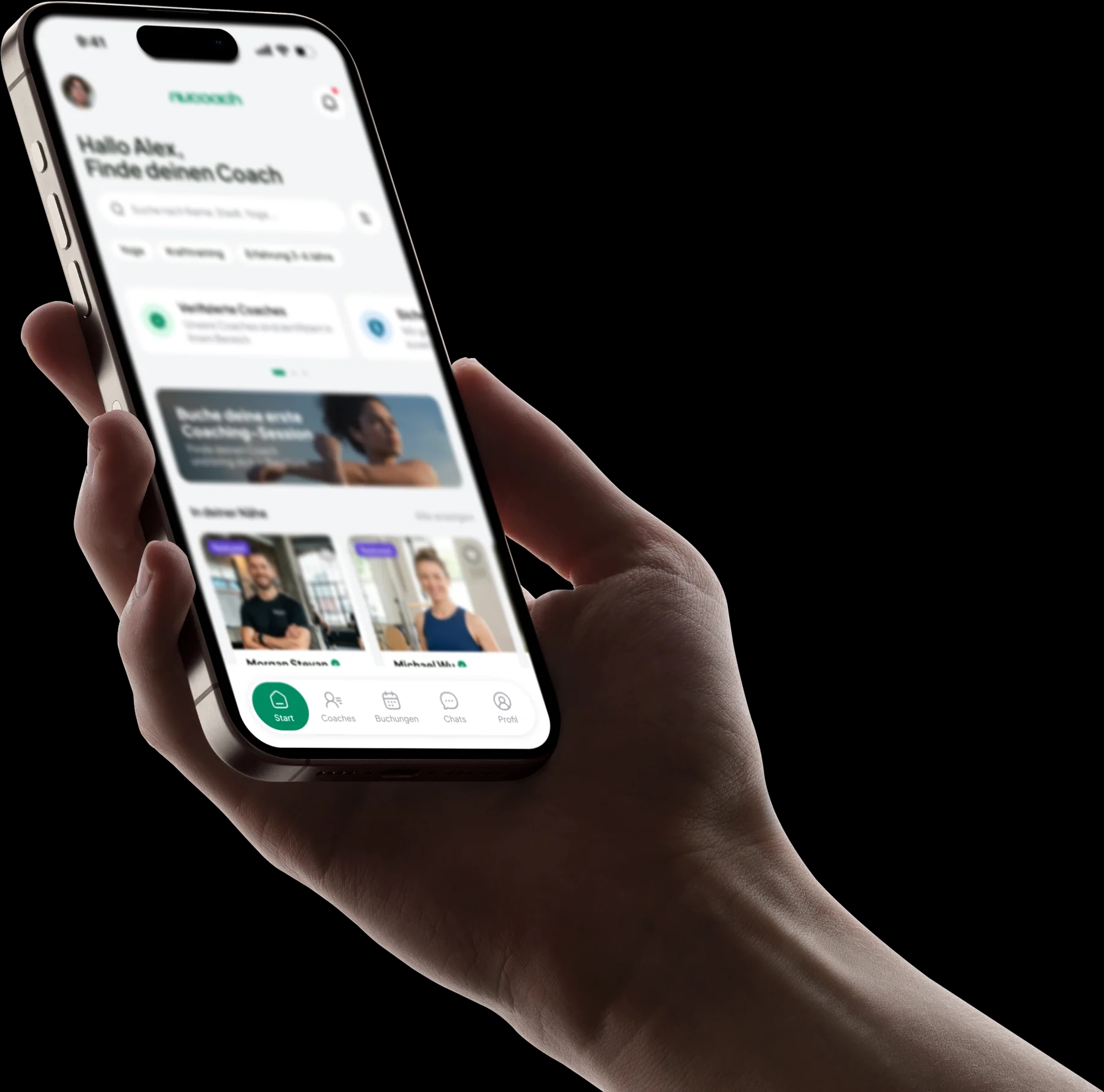 nucoach App — Vorschau