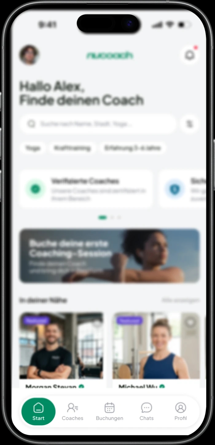 nucoach App — Vorschau